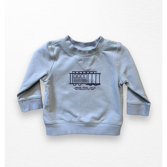 Janie and Jack Trolley Sweatshirt, 3-6 Months - Picture 1 of 6